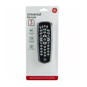 GE Programmable 3 Device Universal Remote Control (For all major brands). NWT